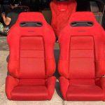 Red Recaro seats