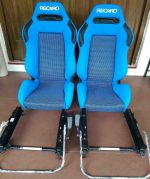 SR3 Blue Tom Cat Recaro seats with Rails