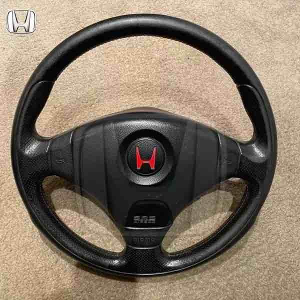 a1 JDM EK9 TYPE-R steering wheel Original leather - Image 1