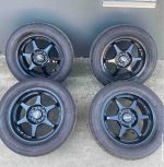 buckles buddy club 15x8+32 P1 wheels in black